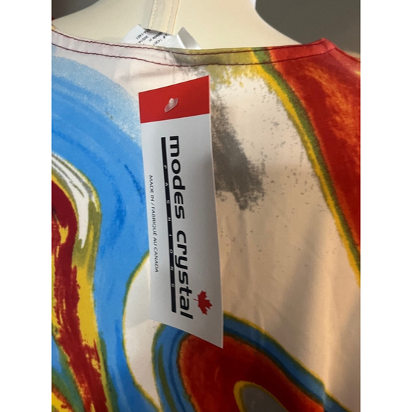 nwt polyester womens dress blouse ny modes crystal 3/4 sleeve neck choose sizes - Picture 6 of 14